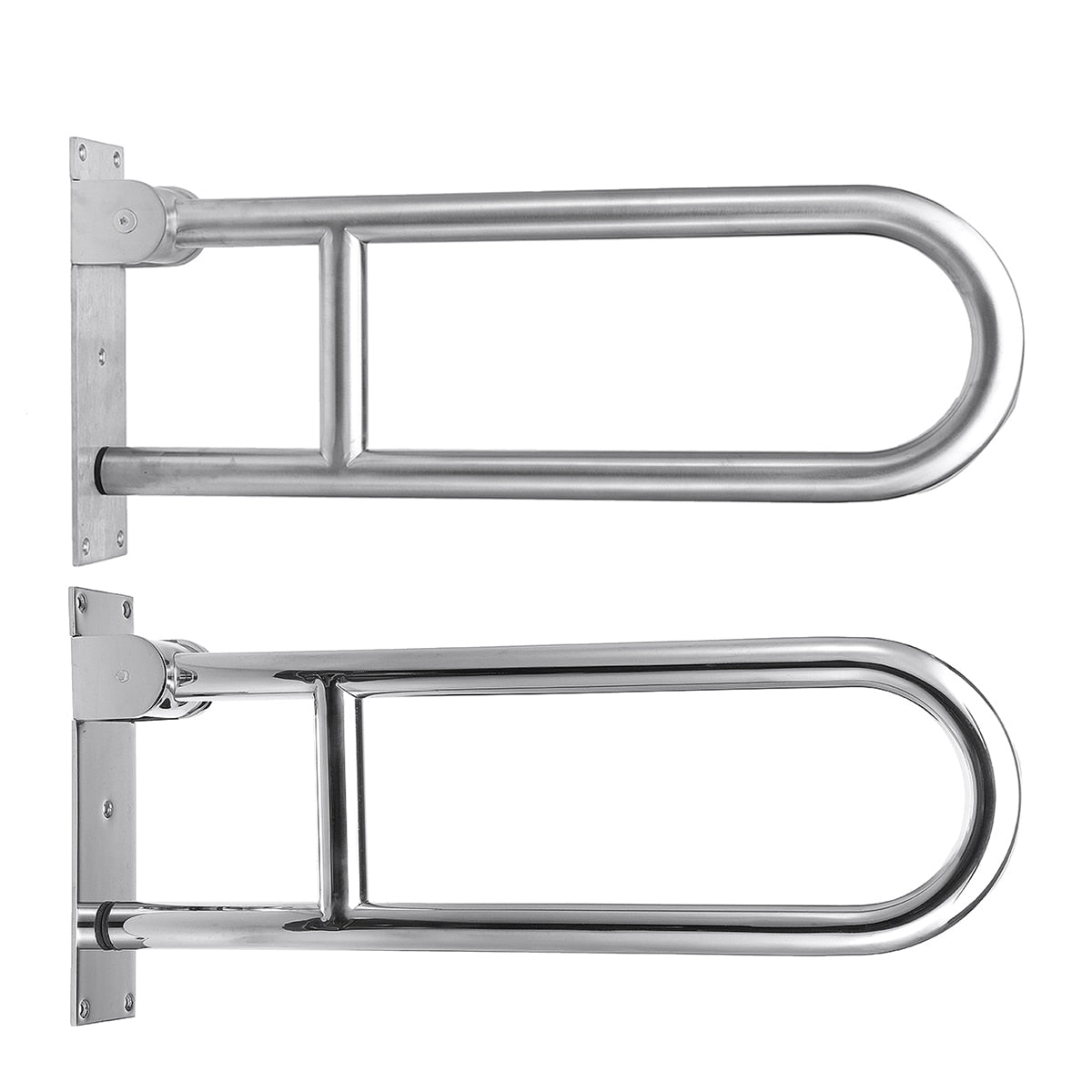 Fold-up Toilet Grab Bars - Stainless Steel